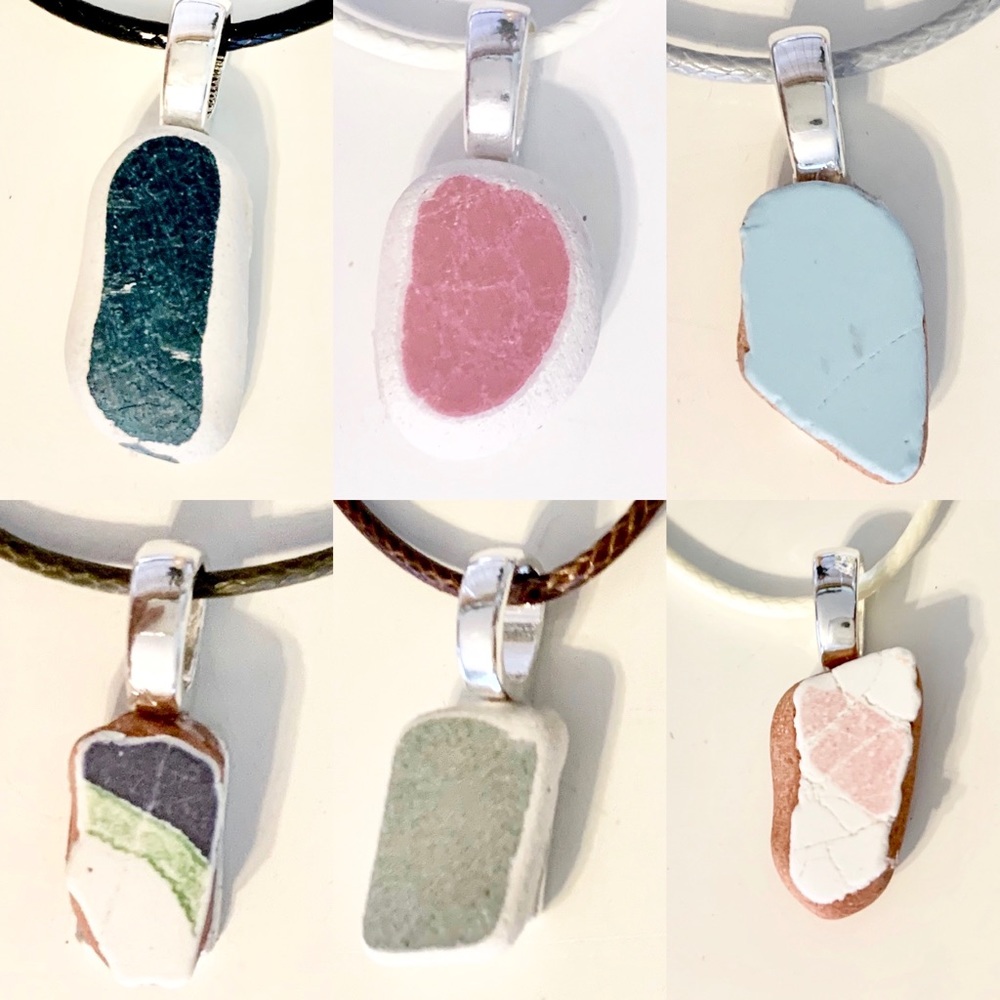 Natural Sea Tile Necklace